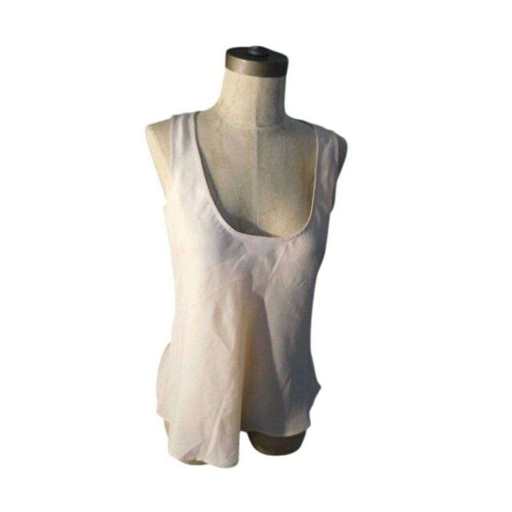 Sundance Size S Small Beige Scoop neck blouse NWT $59